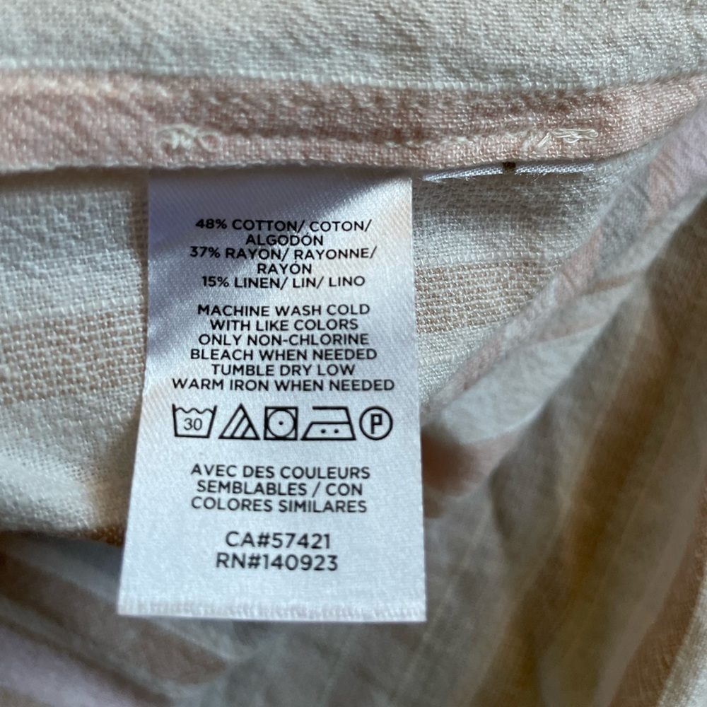 NWOT Loft Stripped ‘Whisper White’ Kimono Robe Cover-Up (M/L) - Picture 5 of 7